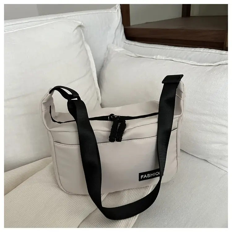 Lightweight Blue Canvas Shoulder Crossbody Bag for Women - Image 2