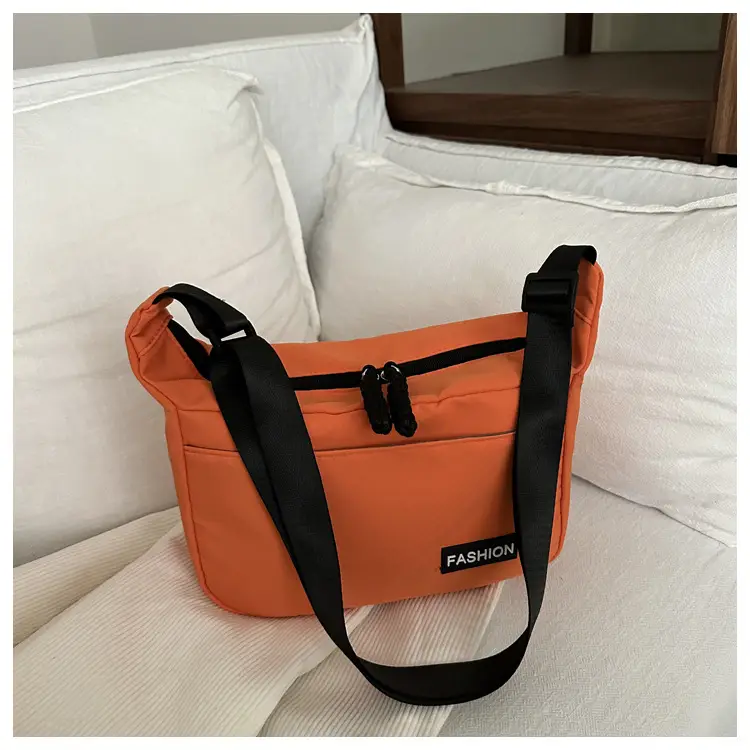 Lightweight Blue Canvas Shoulder Crossbody Bag for Women - Image 5