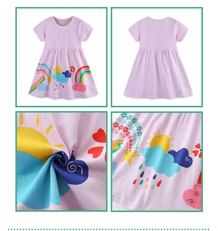 Girls' Cartoon Print Princess Dress 26 Summer — feature 6