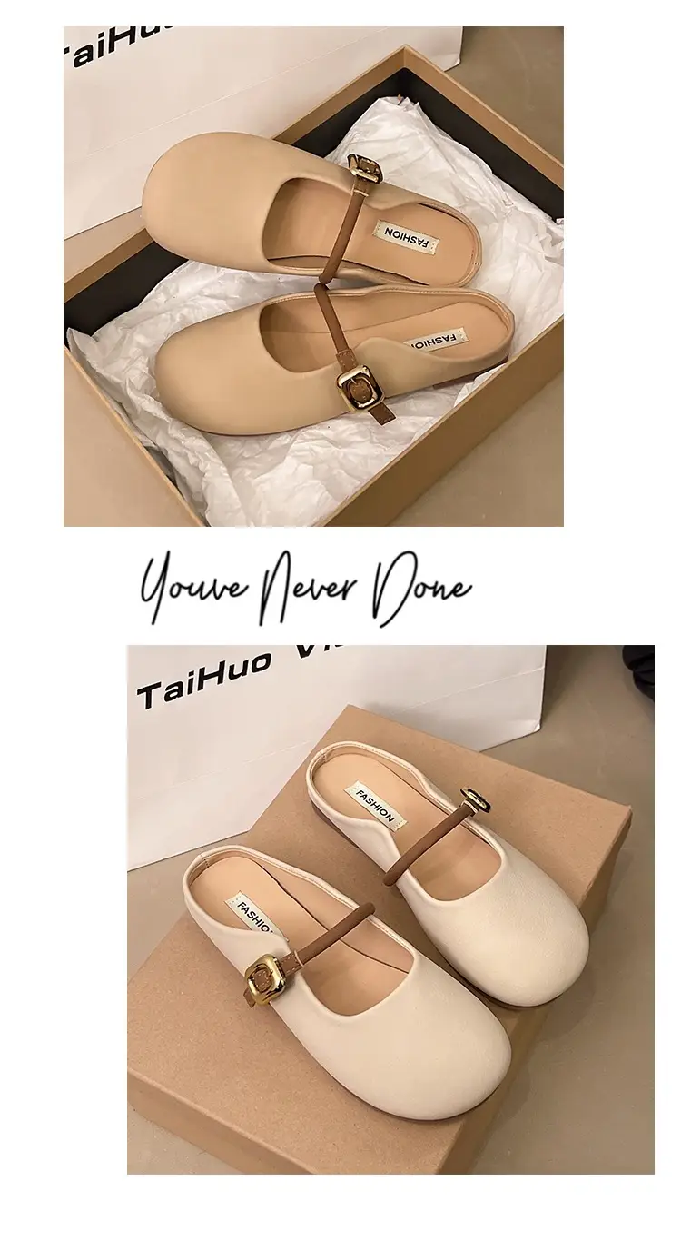 Women's Mary Jane Slip-on Slippers Beige 2025 — feature 7