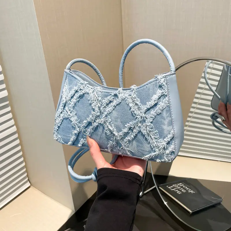 Pink Quilted Shoulder Crossbody Bag for Women - Image 5