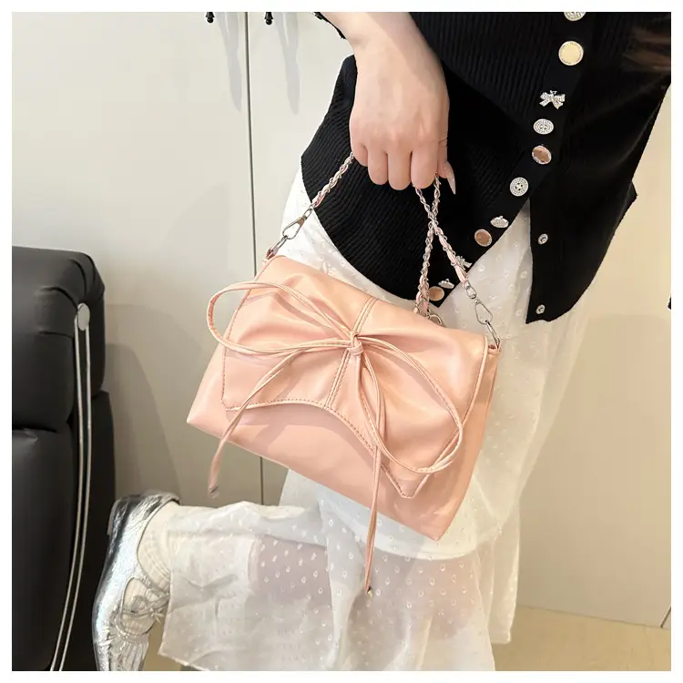 Light Luxury Women's Bow Bag with Chain Strap — feature 12