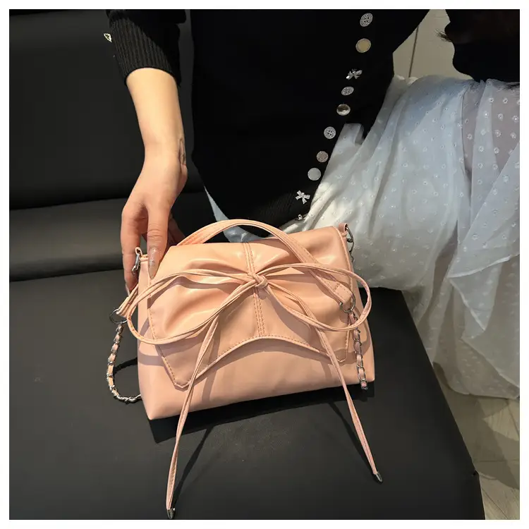 Light Luxury Women's Bow Bag with Chain Strap — feature 14