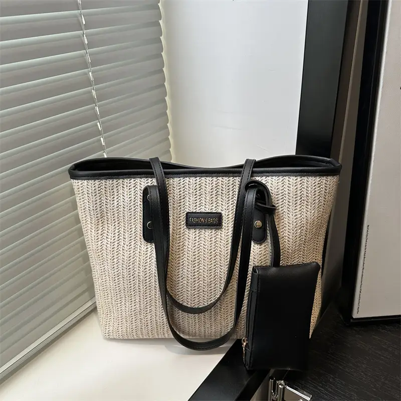 Women's Woven Straw Shoulder Bag Large Capacity 2025 - Image 7