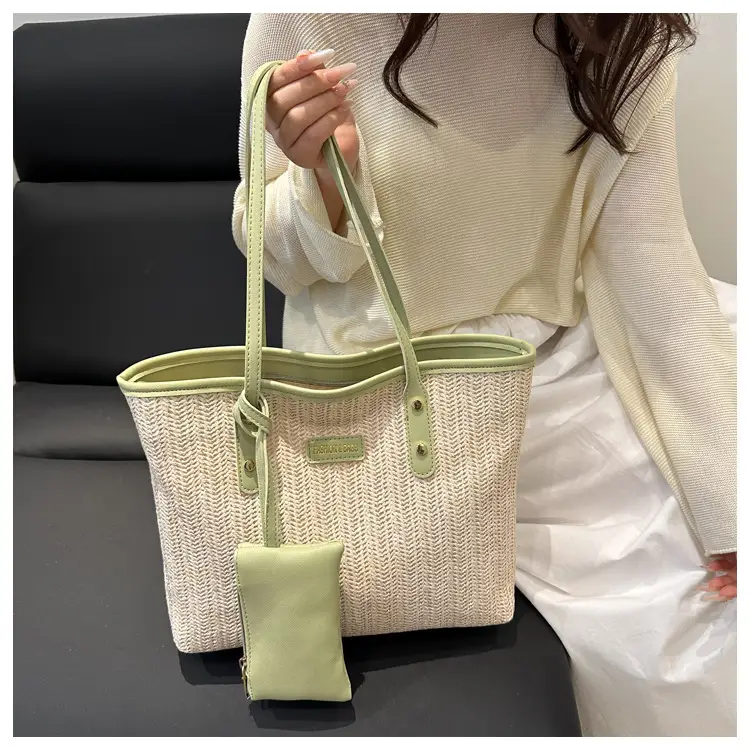 Women's Woven Straw Shoulder Bag Large Capacity 2025 — feature 14