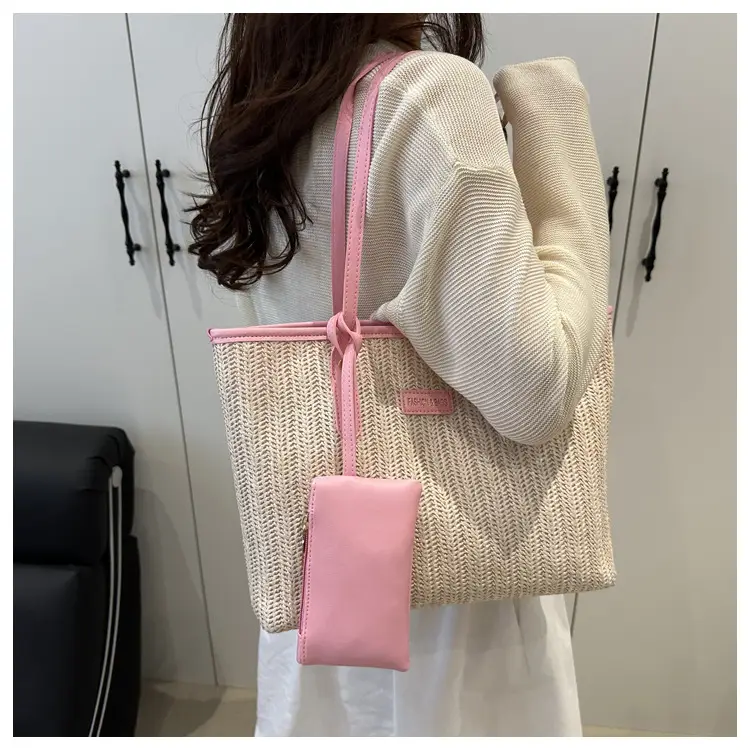 Women's Woven Straw Shoulder Bag Large Capacity 2025 — feature 15