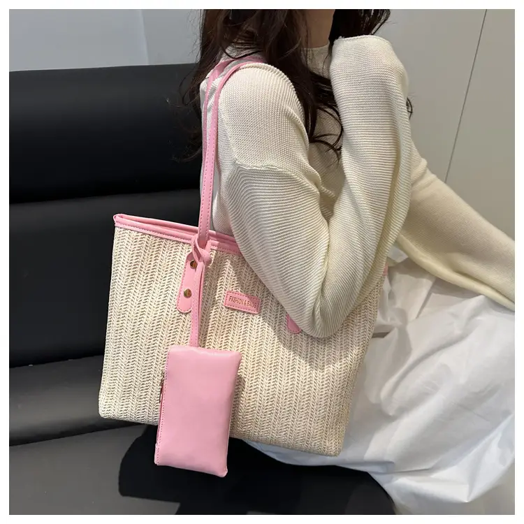 Women's Woven Straw Shoulder Bag Large Capacity 2025 — feature 16