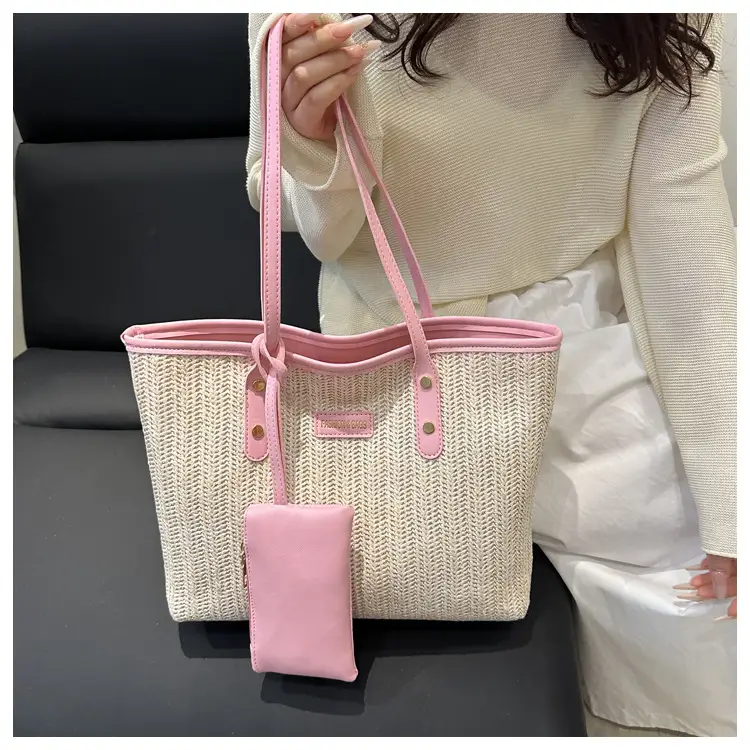Women's Woven Straw Shoulder Bag Large Capacity 2025 — feature 17