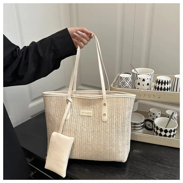 Women's Woven Straw Shoulder Bag Large Capacity 2025 — feature 20