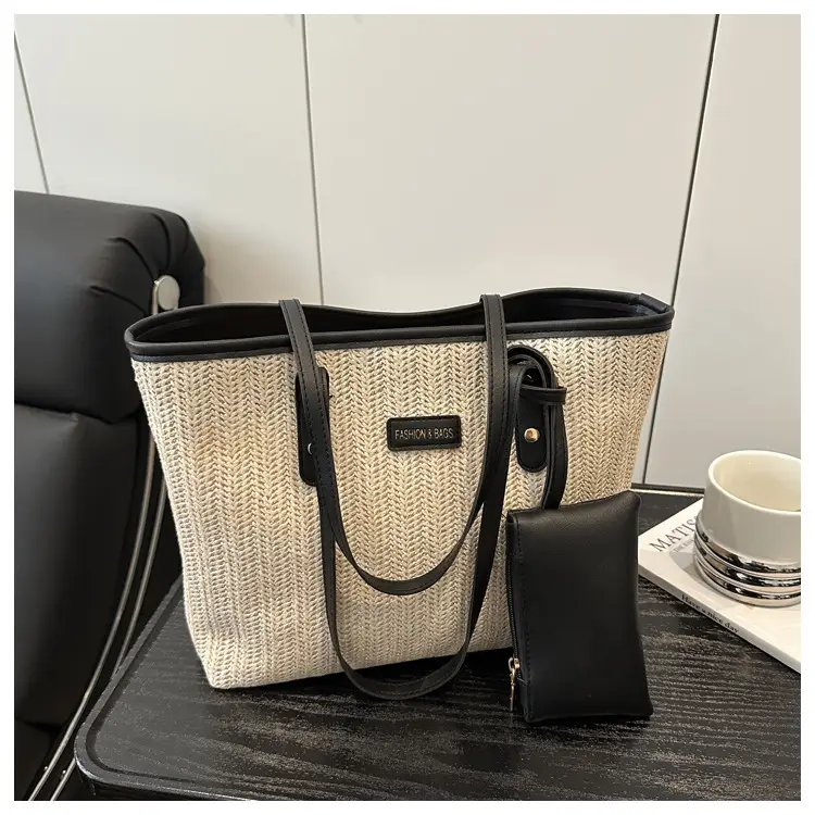 Women's Woven Straw Shoulder Bag Large Capacity 2025 — feature 23
