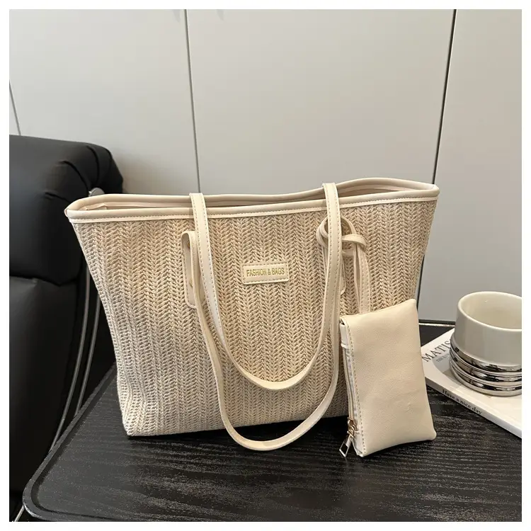 Women's Woven Straw Shoulder Bag Large Capacity 2025 — feature 24