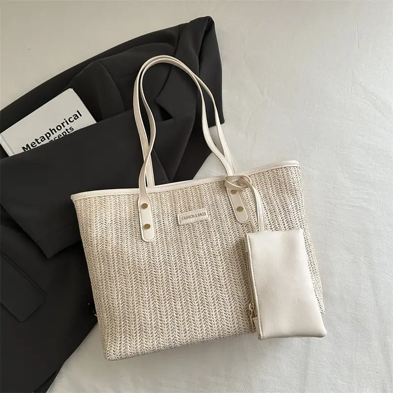 Women's Woven Straw Shoulder Bag Large Capacity 2025 - Image 2