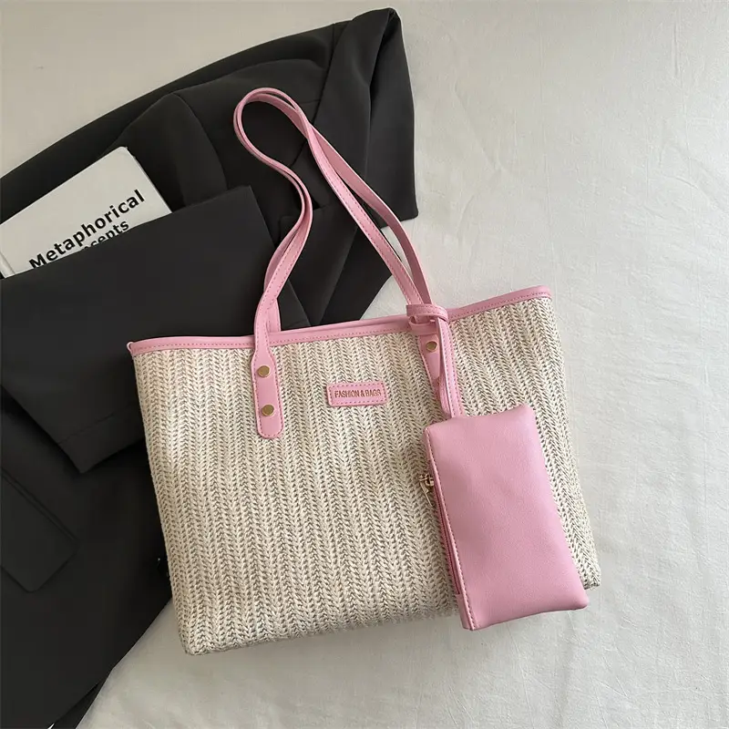 Women's Woven Straw Shoulder Bag Large Capacity 2025 - Image 3