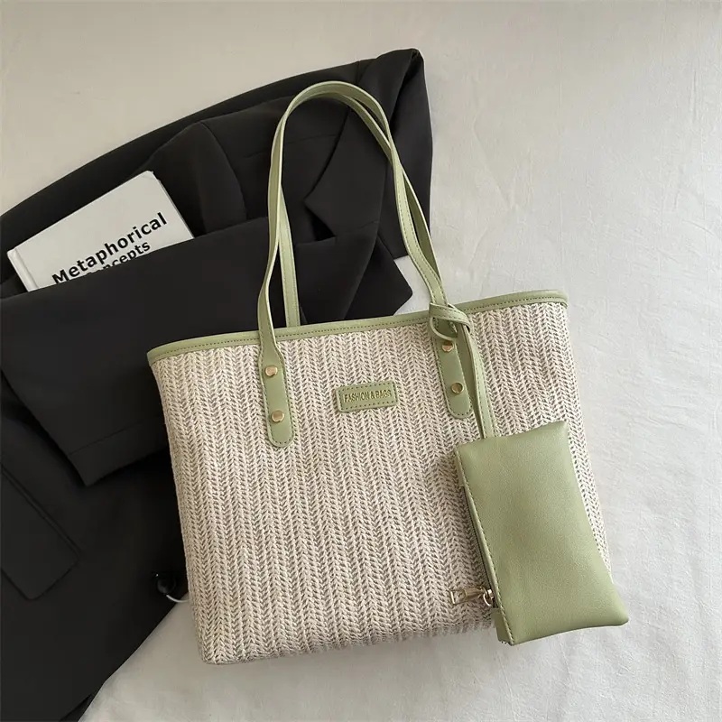 Women's Woven Straw Shoulder Bag Large Capacity 2025 - Image 4