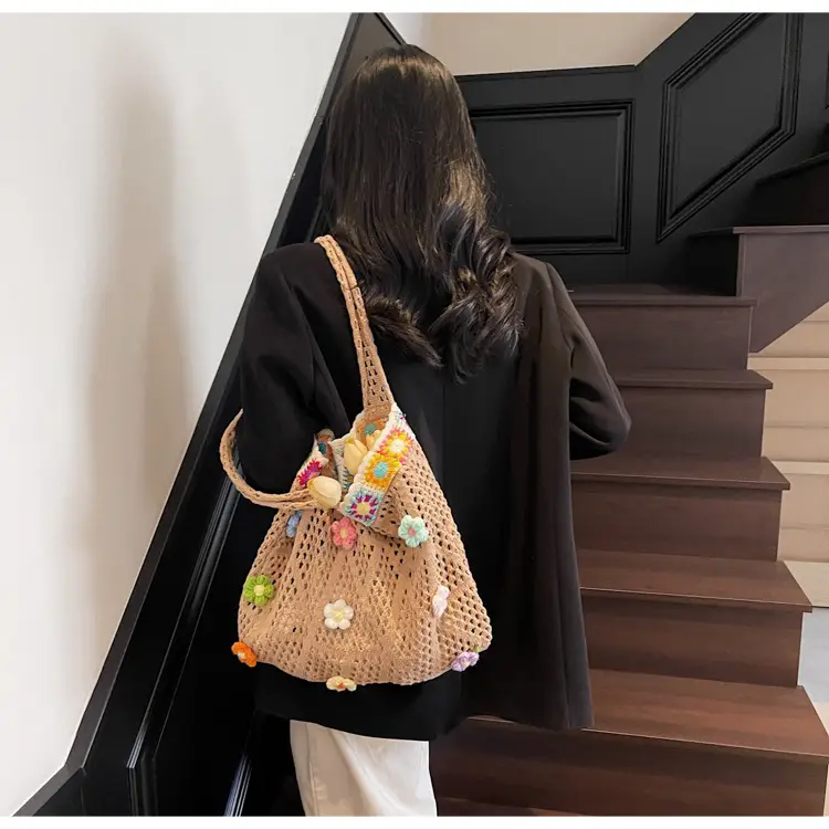 Women's Knitted Shoulder Bag Large Capacity Multi Color — feature 20