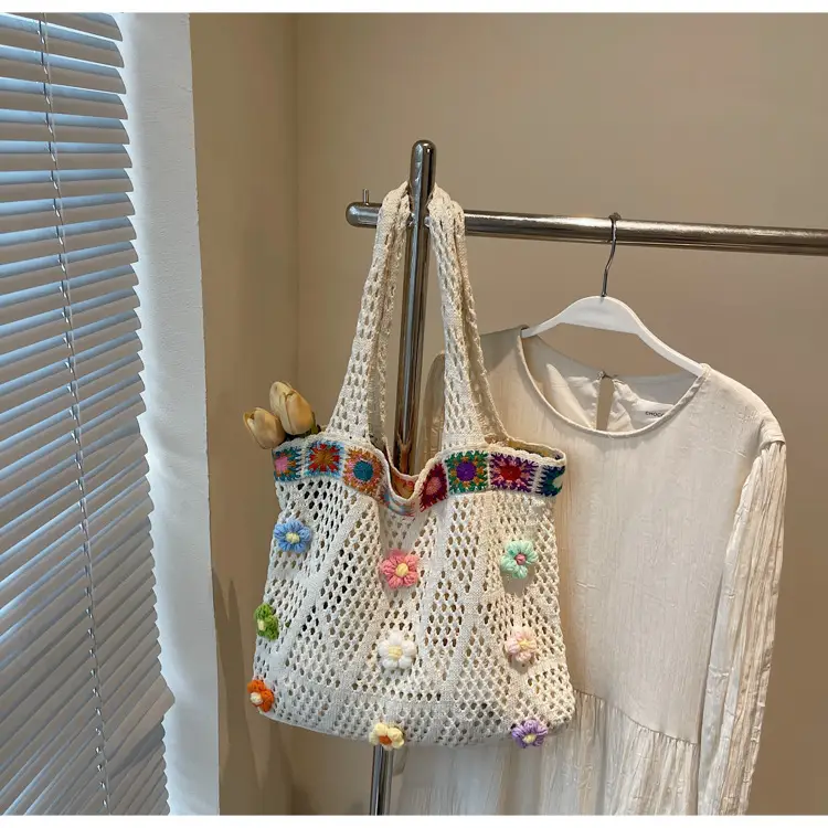 Women's Knitted Shoulder Bag Large Capacity Multi Color — feature 29