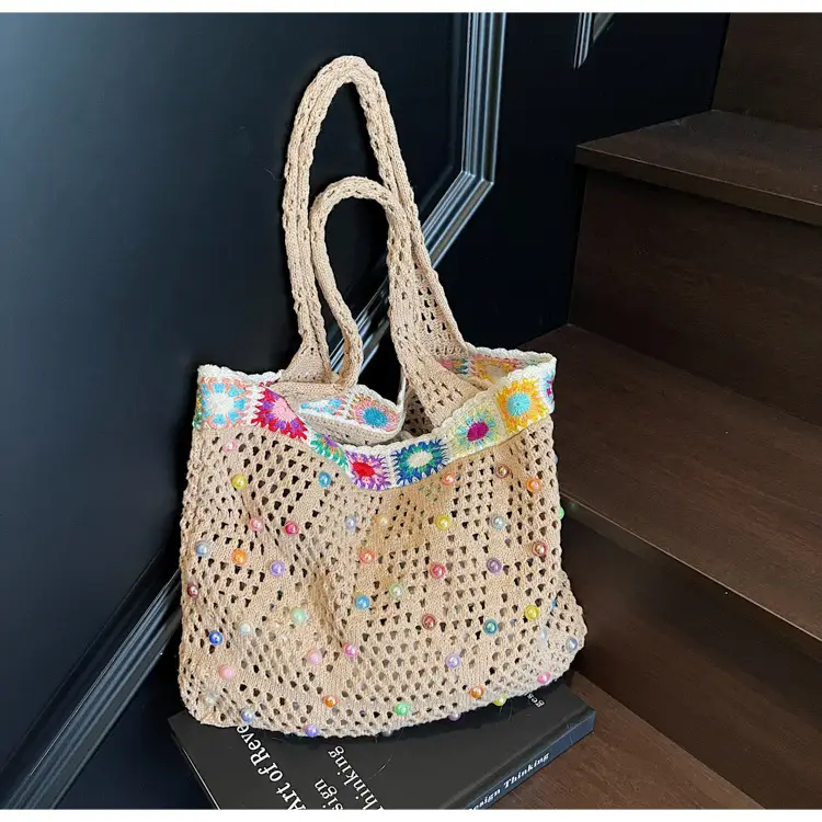 Women's Knitted Shoulder Bag Large Capacity Multi Color — feature 31