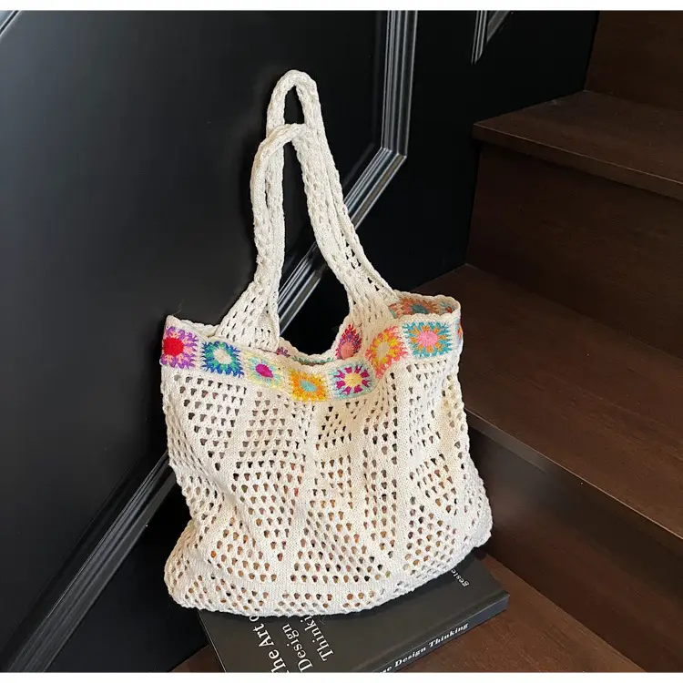 Women's Knitted Shoulder Bag Large Capacity Multi Color — feature 32