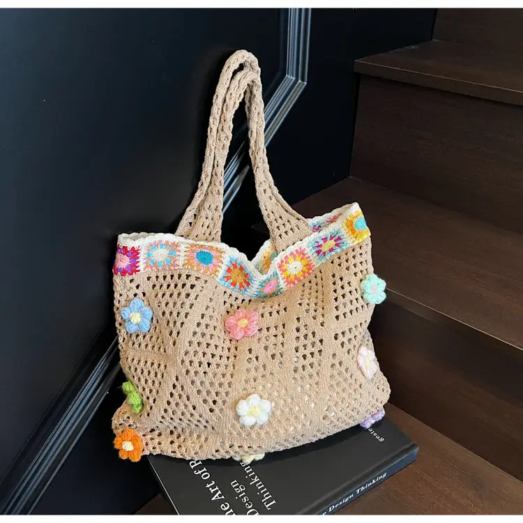 Women's Knitted Shoulder Bag Large Capacity Multi Color — feature 35