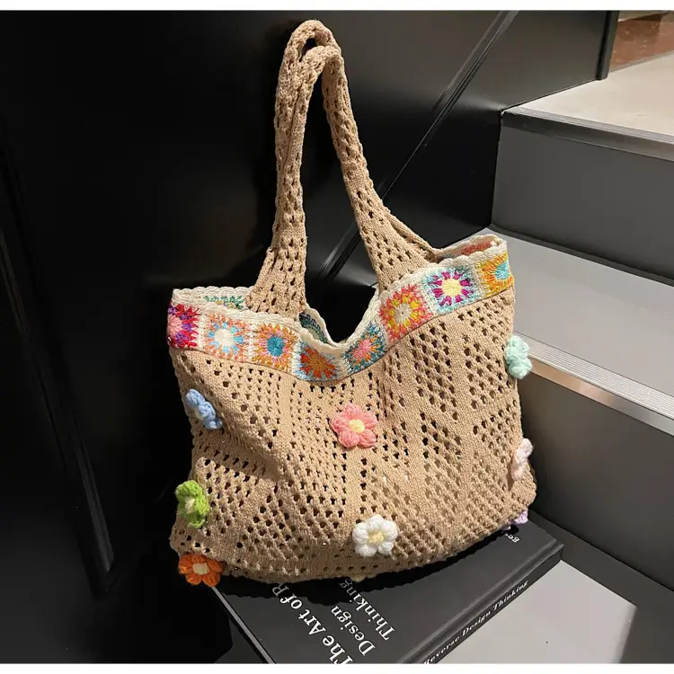 Women's Knitted Shoulder Bag Large Capacity Multi Color — feature 36