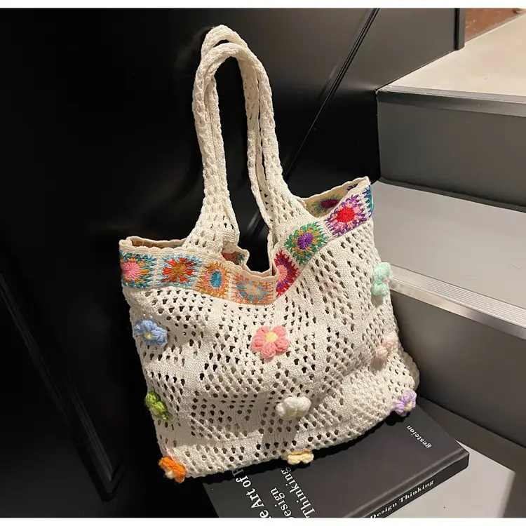 Women's Knitted Shoulder Bag Large Capacity Multi Color — feature 37