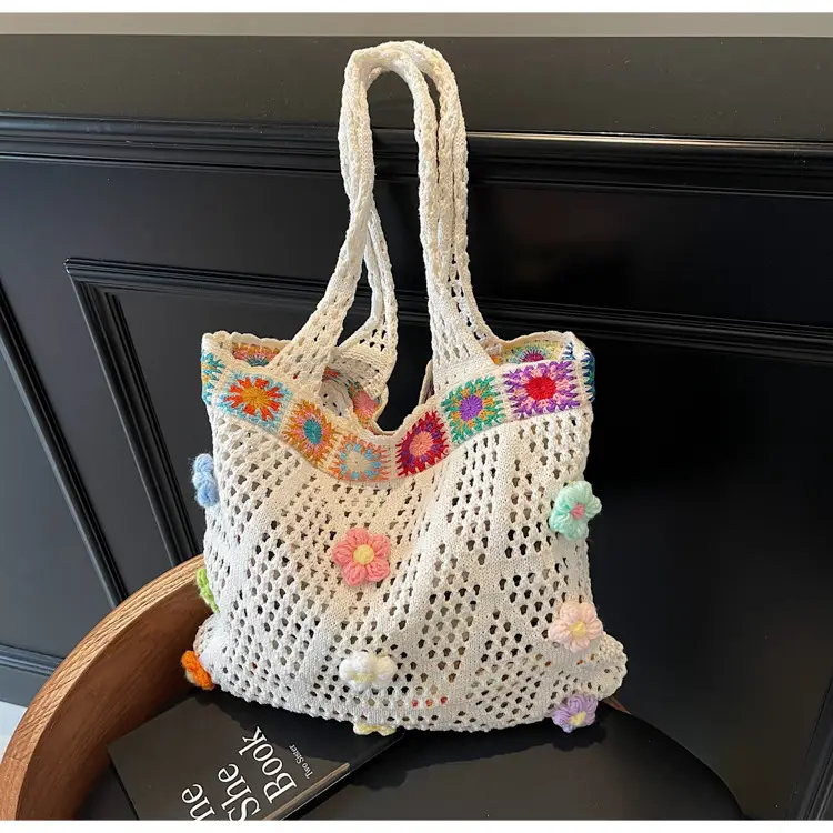 Women's Knitted Shoulder Bag Large Capacity Multi Color — feature 39