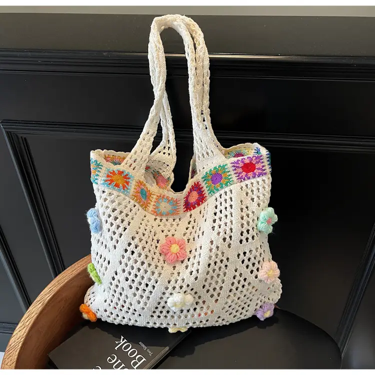 Women's Knitted Shoulder Bag Large Capacity Multi Color — feature 40