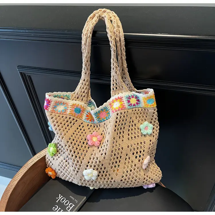 Women's Knitted Shoulder Bag Large Capacity Multi Color — feature 41