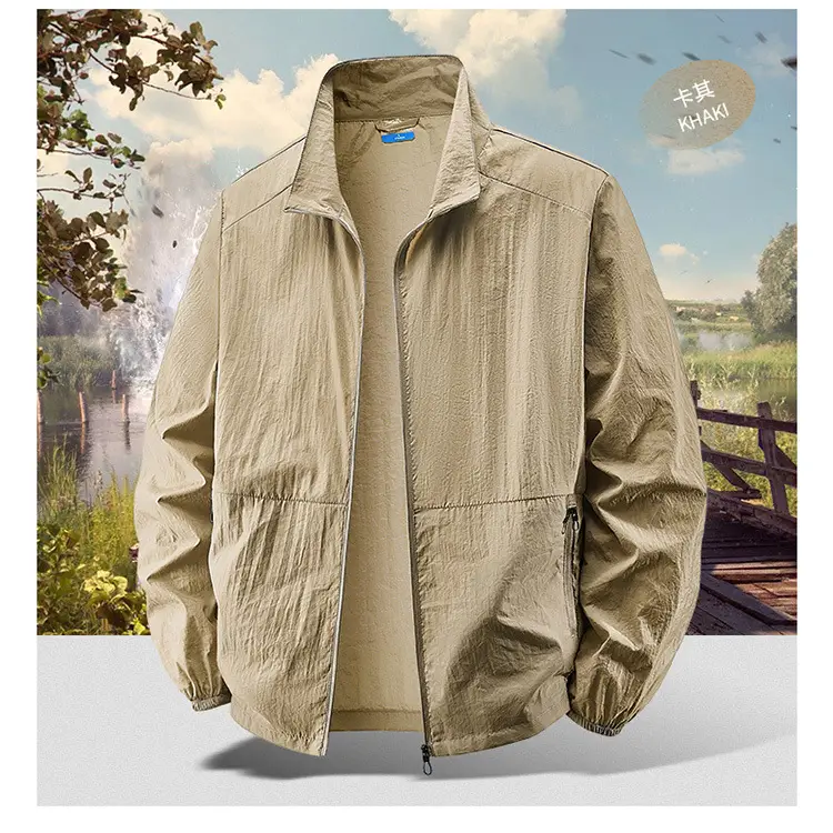 2025 New Men's Jacket Outer Wear Outdoor Sports Loose Korean Style Casual Jacket Trendy Breathable Jacket Men's Clothing — feature 14