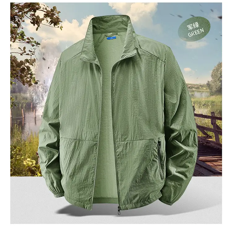 2025 New Men's Jacket Outer Wear Outdoor Sports Loose Korean Style Casual Jacket Trendy Breathable Jacket Men's Clothing — feature 15