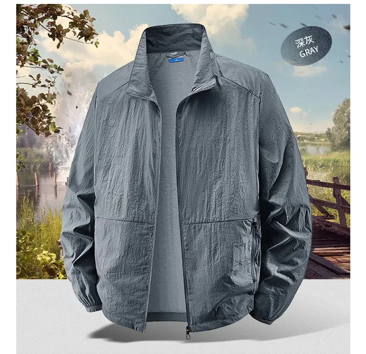 2025 New Men's Jacket Outer Wear Outdoor Sports Loose Korean Style Casual Jacket Trendy Breathable Jacket Men's Clothing — feature 17