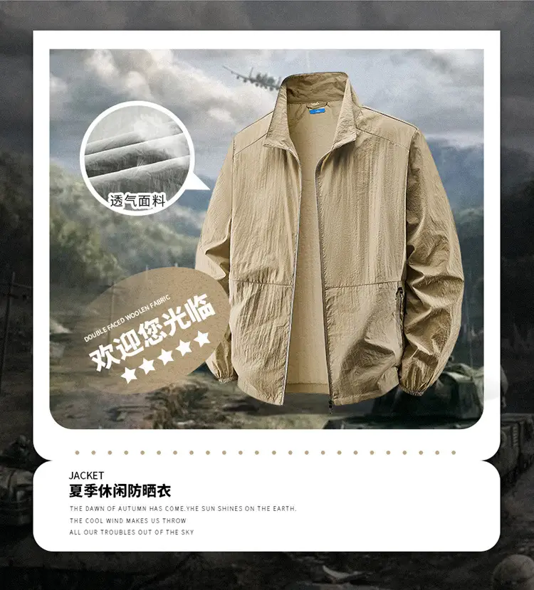 2025 New Men's Jacket Outer Wear Outdoor Sports Loose Korean Style Casual Jacket Trendy Breathable Jacket Men's Clothing — feature 21