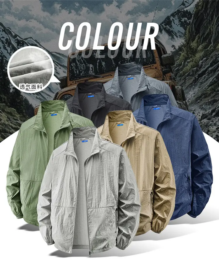 2025 New Men's Jacket Outer Wear Outdoor Sports Loose Korean Style Casual Jacket Trendy Breathable Jacket Men's Clothing — feature 6