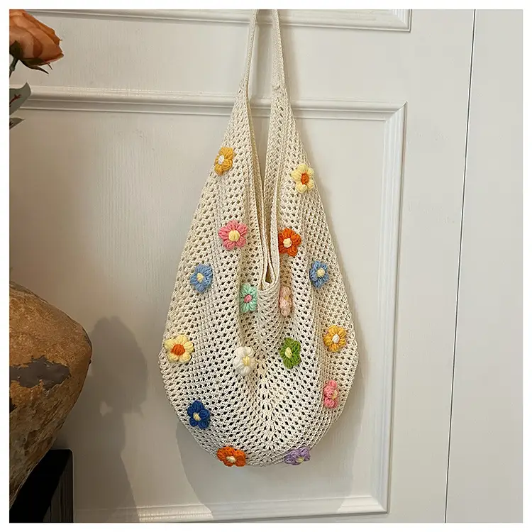 Women's Flower Hollow-out Woven Bag Large Capacity — feature 28