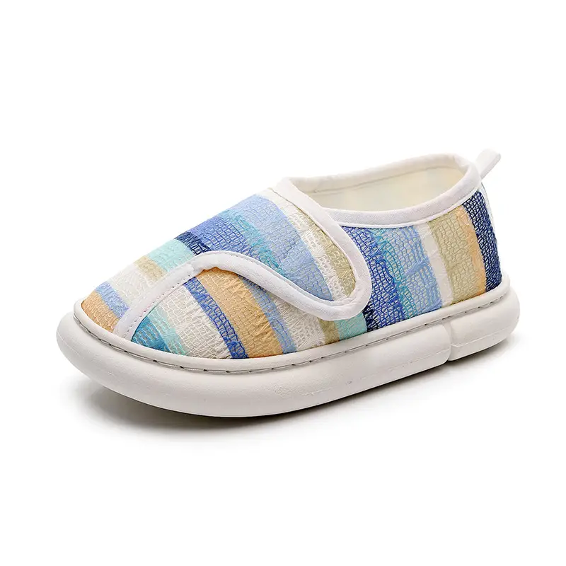 Thin Postpartum Shoes for Women Spring and Summer Thick-Soled Velcro Home Maternity Bag Heel Soft-Soled Cotton Slippers Non-Slip Wholesale
