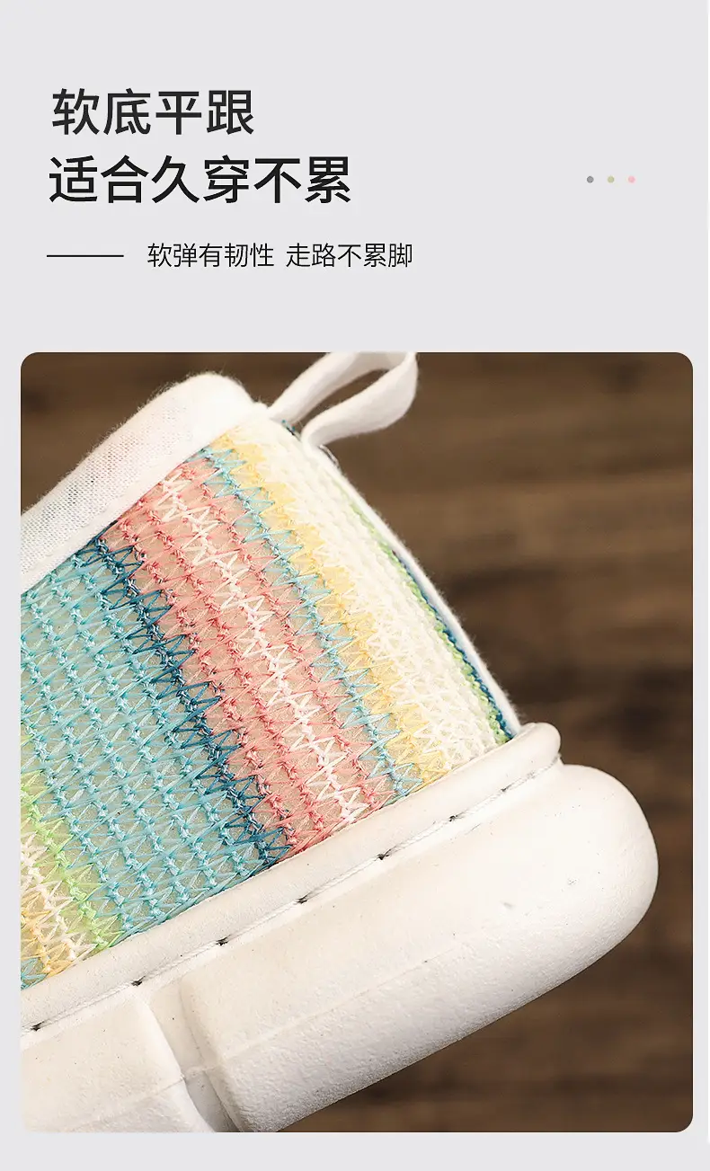 Thin Postpartum Shoes for Women Spring and Summer Thick-Soled Velcro Home Maternity Bag Heel Soft-Soled Cotton Slippers Non-Slip Wholesale — feature 9