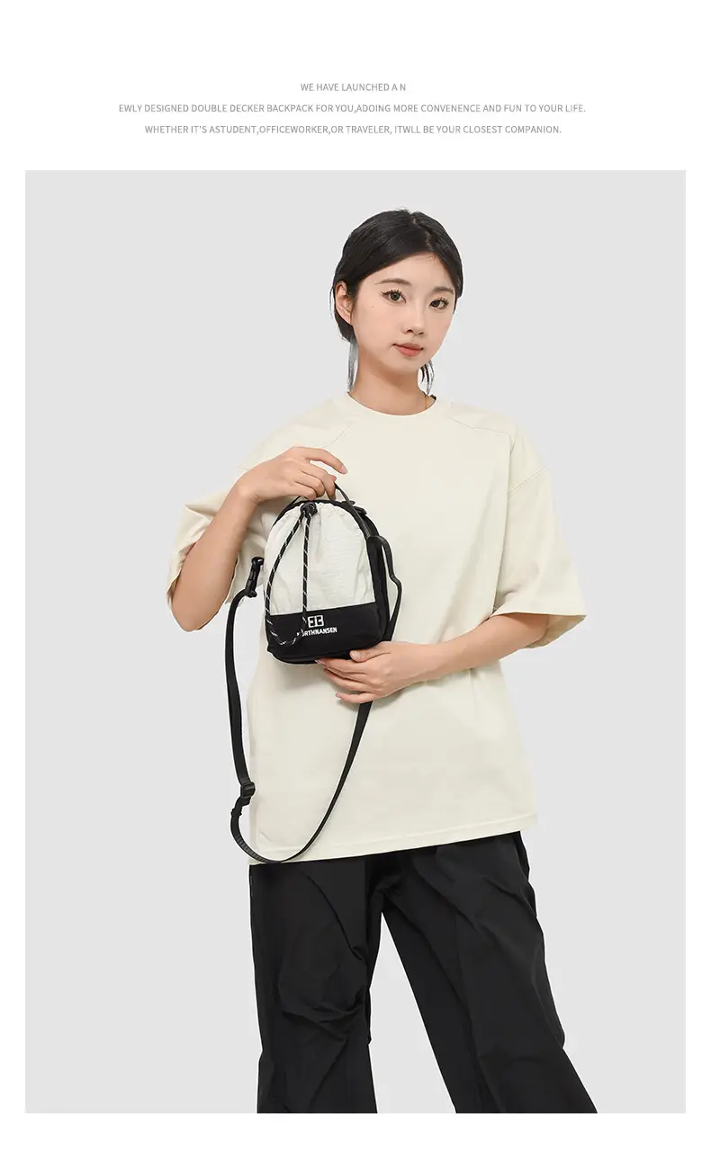 Crossbody Mobile Phone Bag Green Yellow Drawstring — feature 18