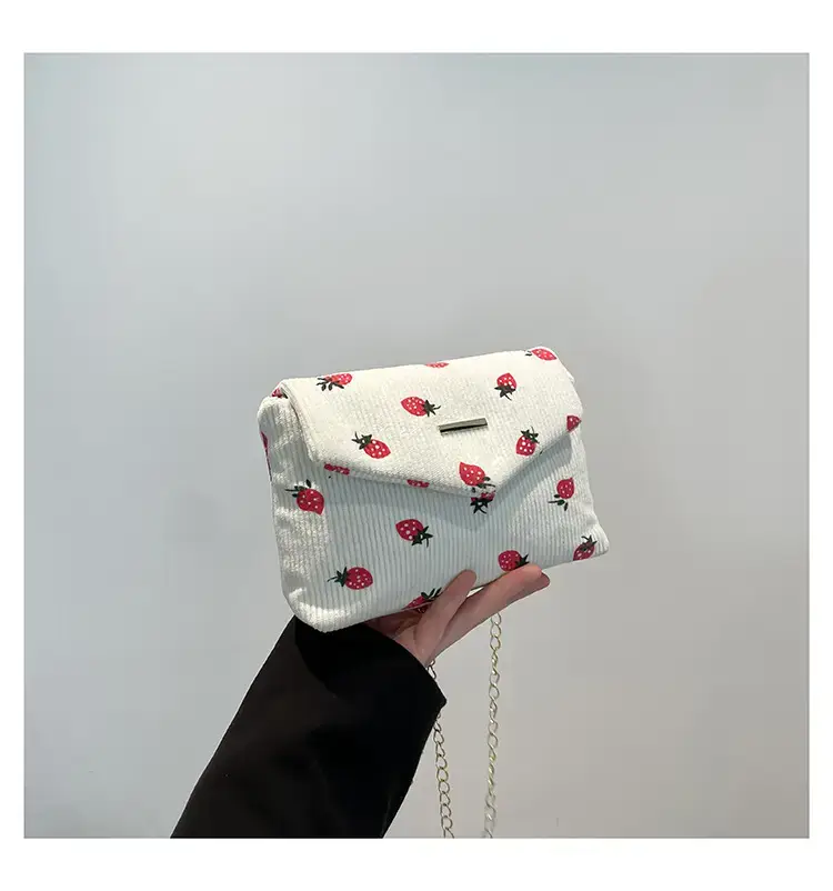 2025 New Bow Print Corduroy Shoulder Bag — feature 22
