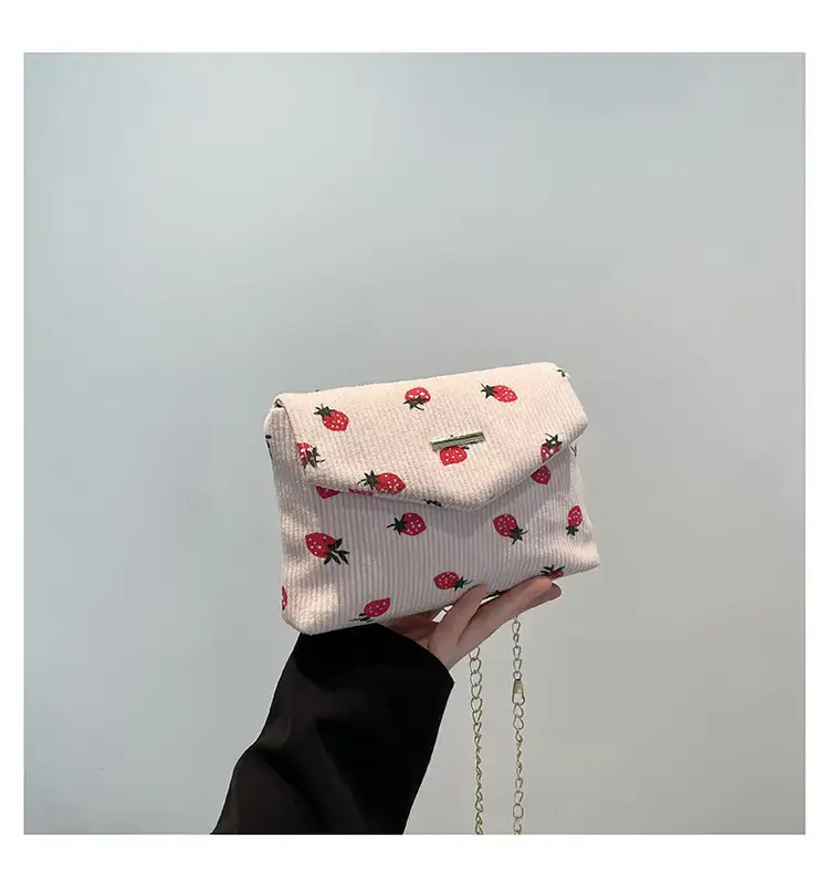 2025 New Bow Print Corduroy Shoulder Bag — feature 24