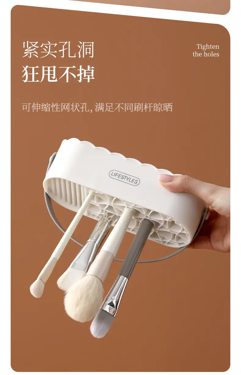 Fasola Makeup Brush Cleaning Box White Silicone Scrubber — feature 10