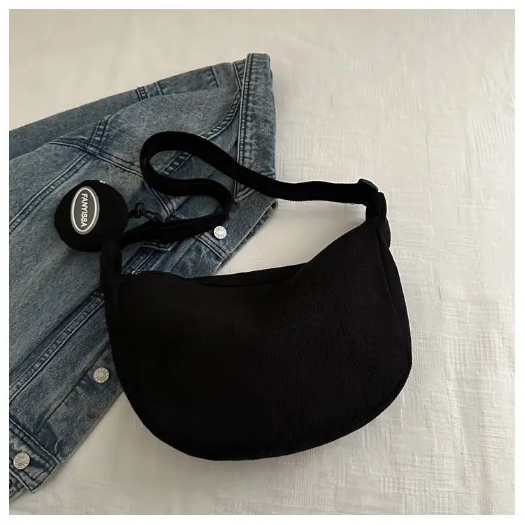 Corduroy Shoulder Crossbody Bag White 2026 — feature 25