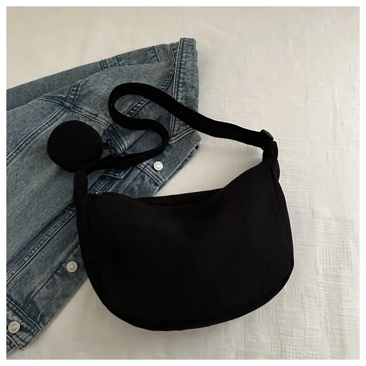 Corduroy Shoulder Crossbody Bag White 2026 — feature 27