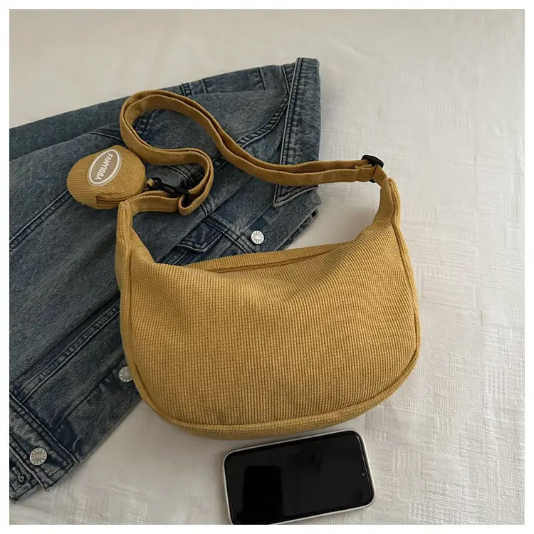 Corduroy Shoulder Crossbody Bag White 2026 — feature 30