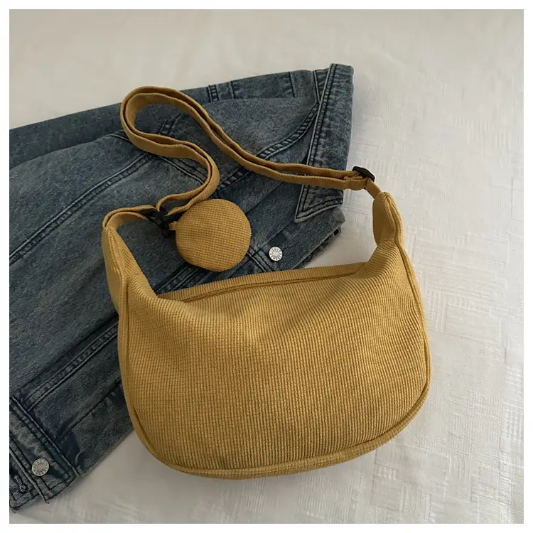Corduroy Shoulder Crossbody Bag White 2026 — feature 31