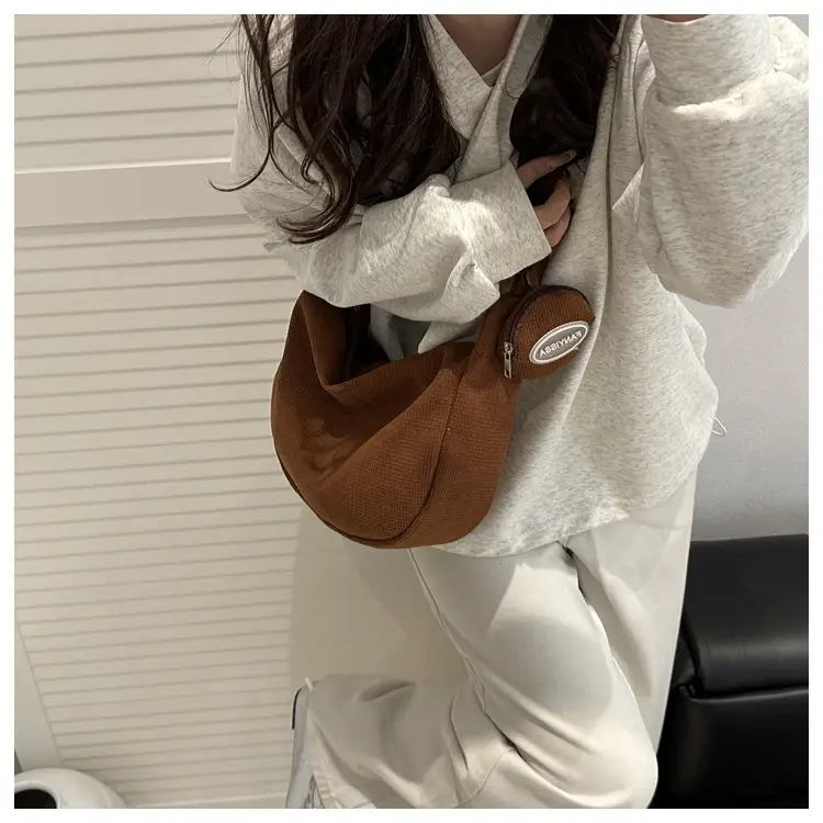 Corduroy Shoulder Crossbody Bag White 2026 — feature 48