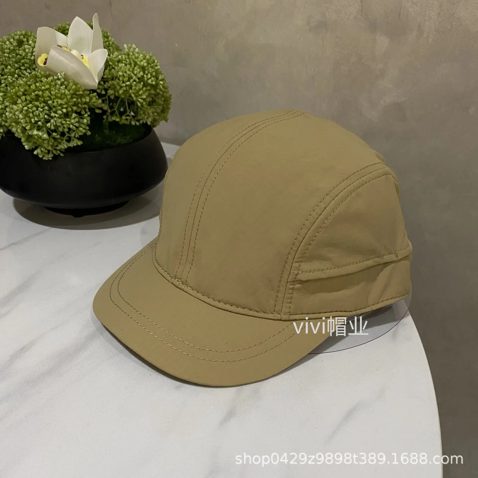 Men's Grey Baseball Cap Summer Quick Dry Breathable
