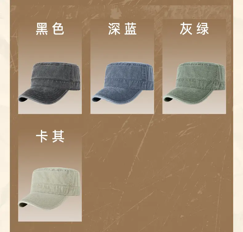 2025 Men Sun Hat Retro Washed Cotton Wide Bristle — feature 15