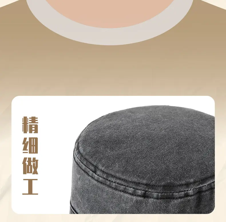 2025 Men Sun Hat Retro Washed Cotton Wide Bristle — feature 18