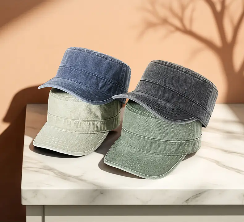 2025 Men Sun Hat Retro Washed Cotton Wide Bristle — feature 20
