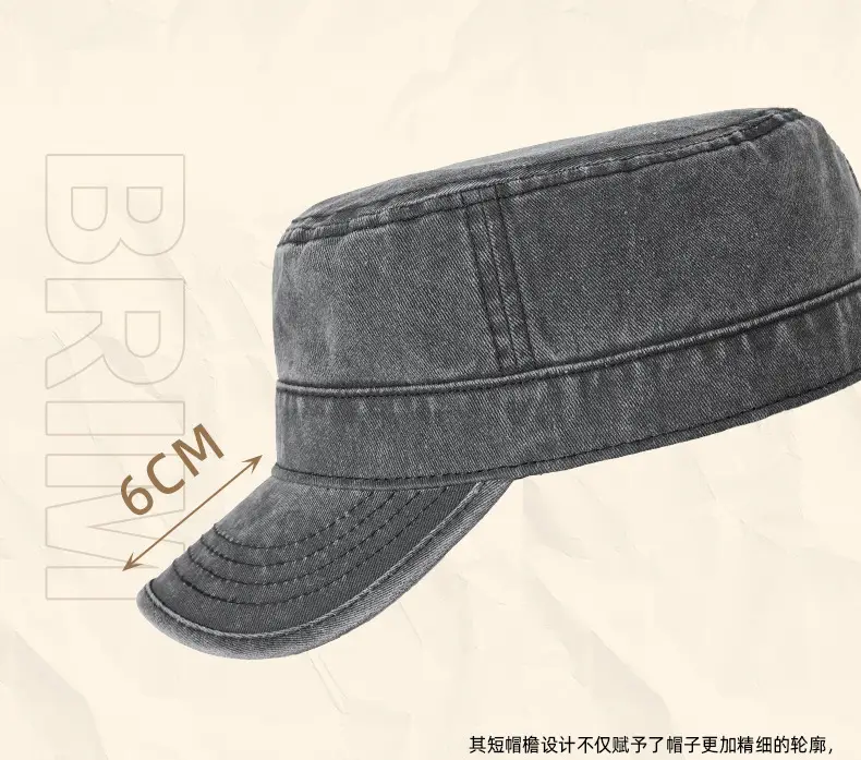 2025 Men Sun Hat Retro Washed Cotton Wide Bristle — feature 22